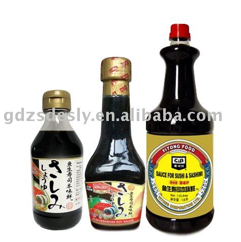 sushi soy sauce