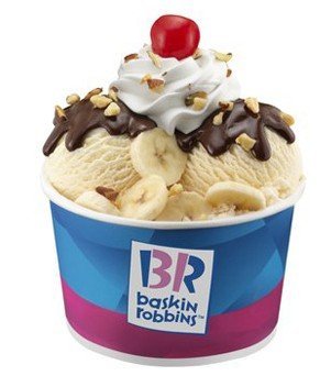 Banana Royale Sundae ice cream