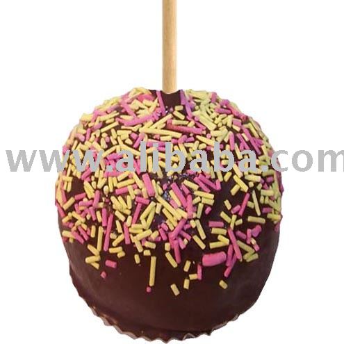 granular candy chocolate caramel apples