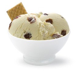 rum raisin ice cream