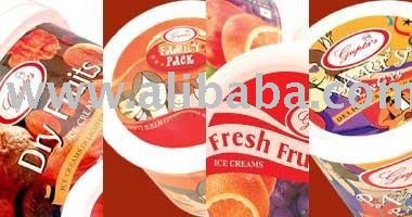 Containers icecreams