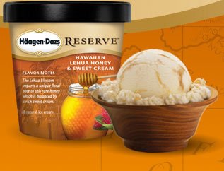 Haagen-Dazs hawaiian lehua honey & sweet cream ice cream