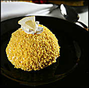 Lemon flavored ice cream