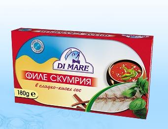 Mackerel fillet in sweet-sour sauce