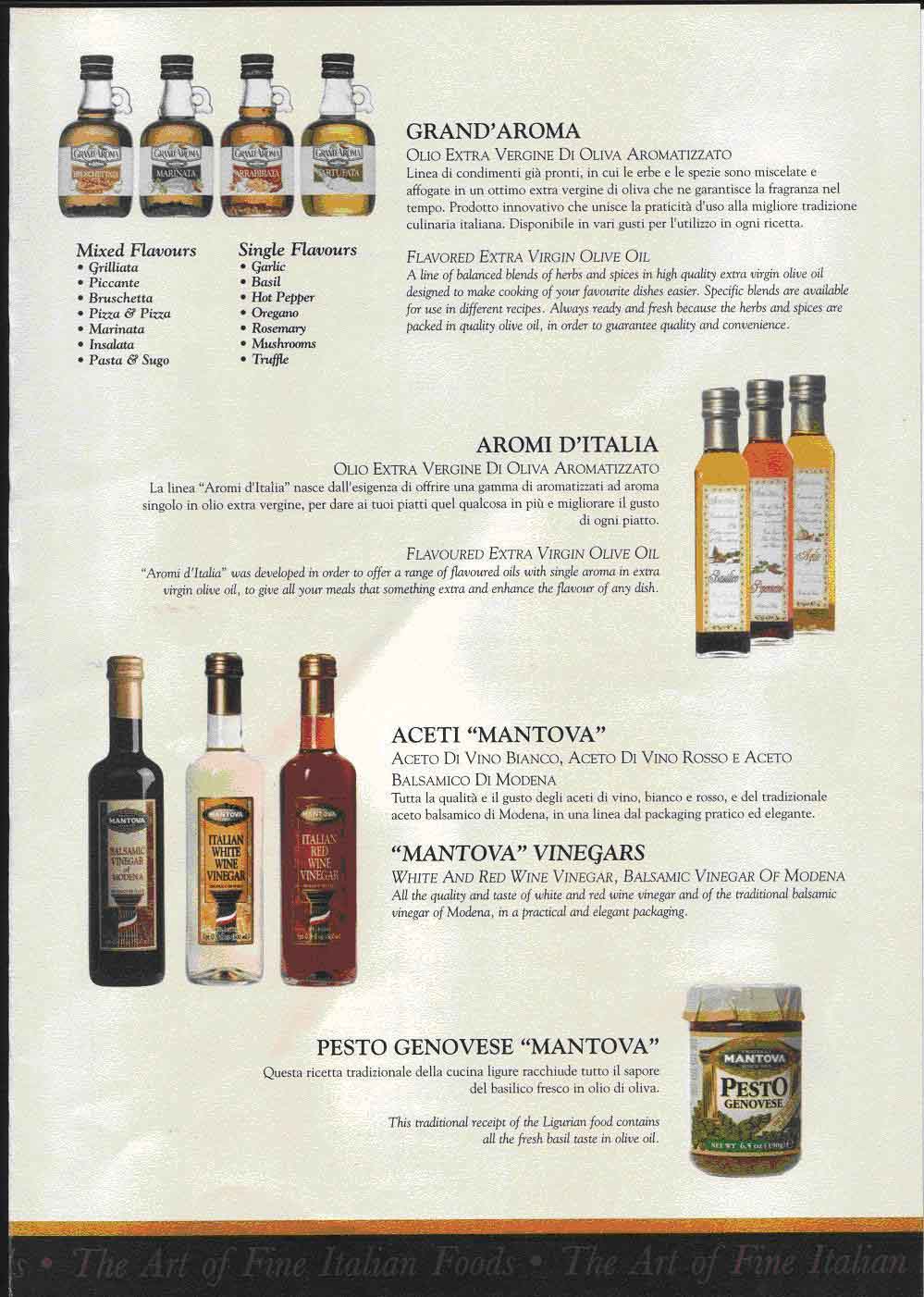Italy condiment include olive oil,vinegar,sauce,etc