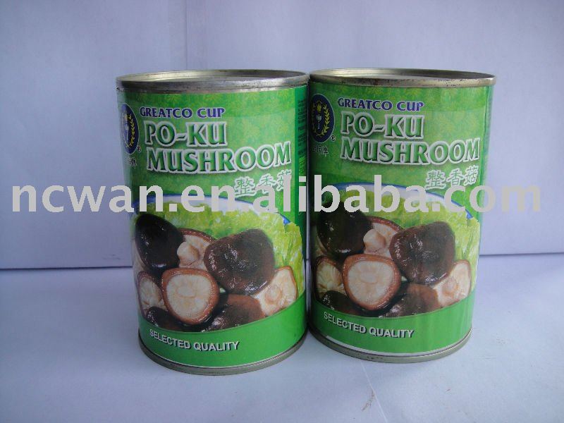 Canned Po-Ku mushroom, whole, 284g, canned food