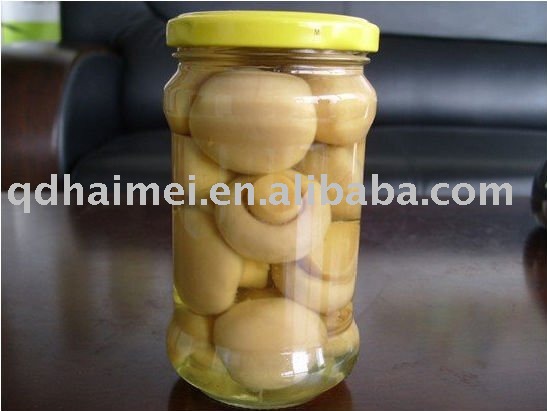 canned mushroom in jars