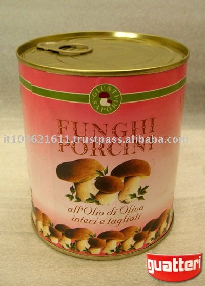 canned boletus edulis in oil