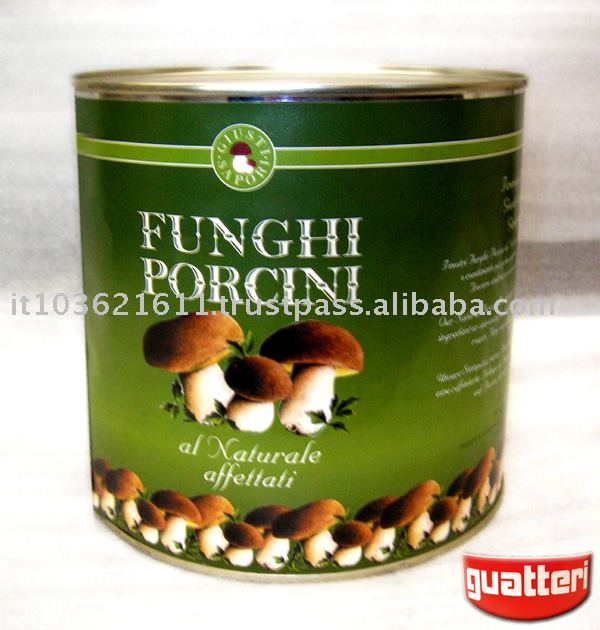 canned in natural brine boletus edulis