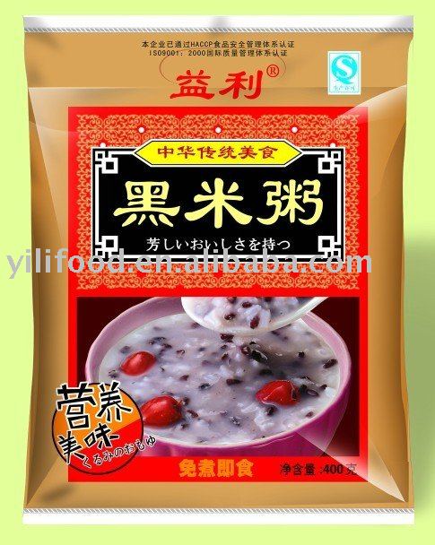 instant  black rice porridge