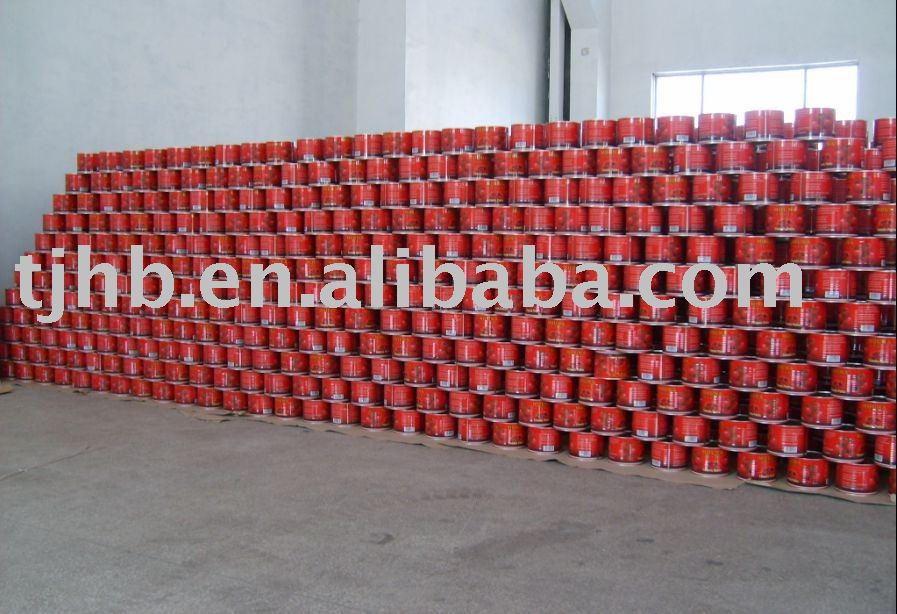 Canned tomato paste