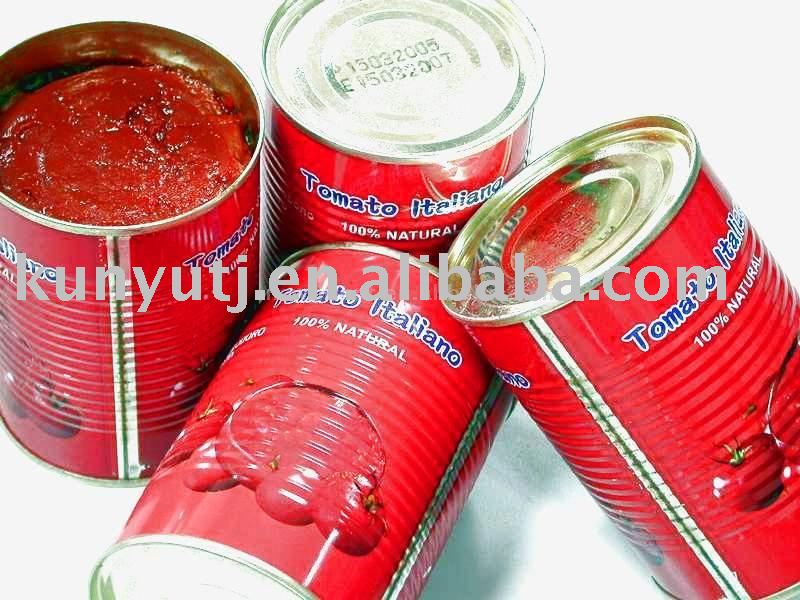canned tomato paste 22-24%