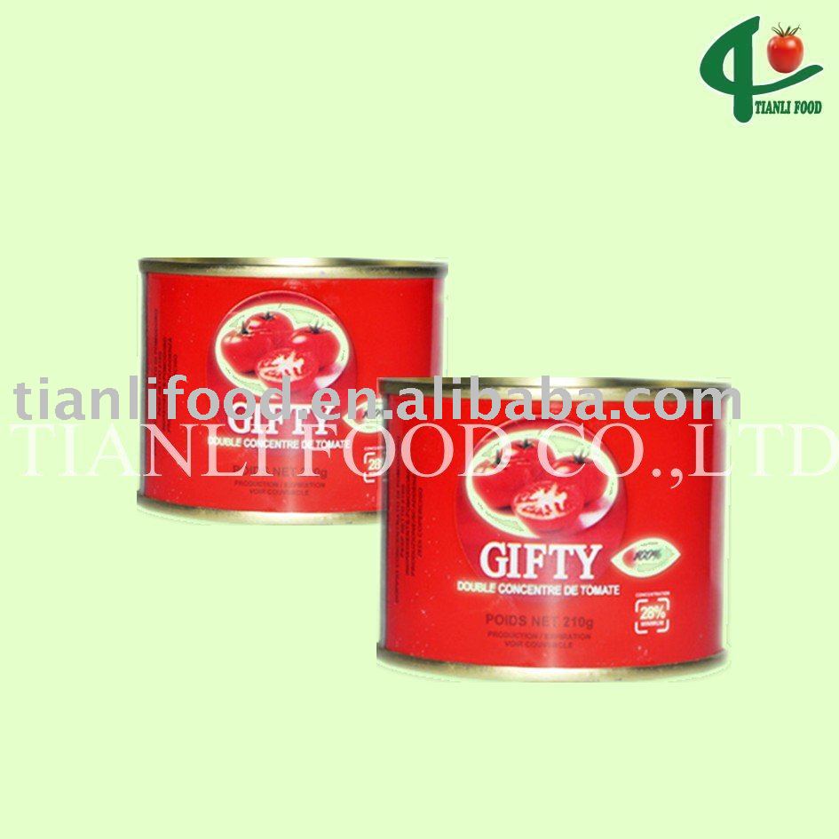 210g 28/30brix tomato paste