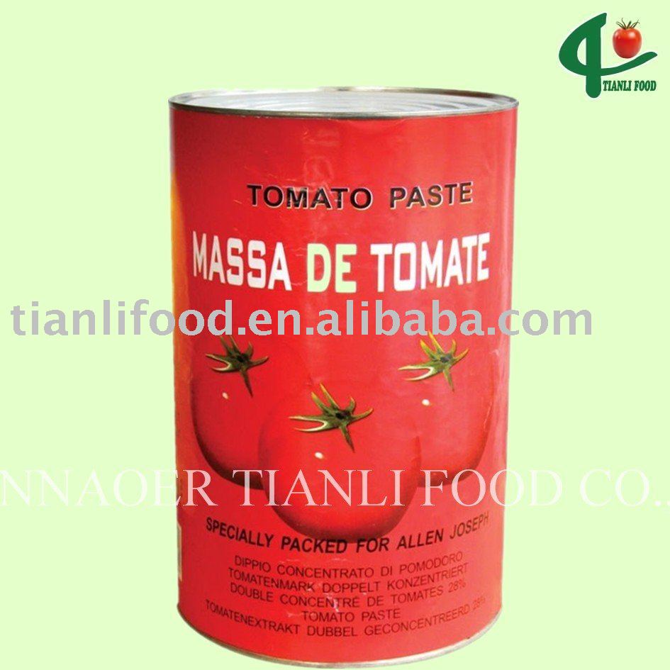 2.2kg Lithograph Tin Packing Tomato Paste 28/30 Brix Cold Break