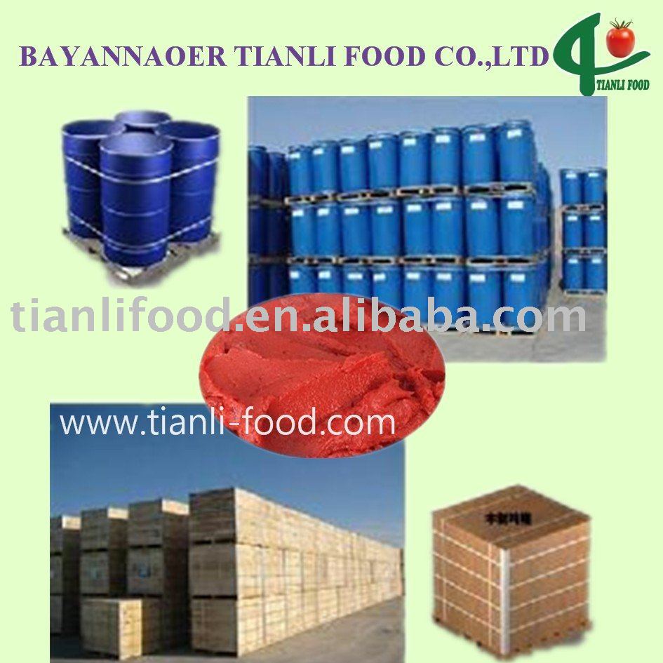 220L 36-38% Concentrated Tomato Paste in Drum