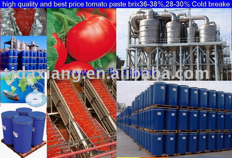 Drums tomato paste brix:28-30%,36-38%,  HACCP