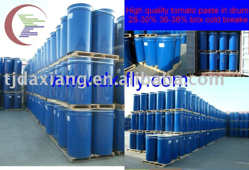 tomato paste in drum (high quality and best price tomato paste in drum brix:28-30% 36-38% cold break