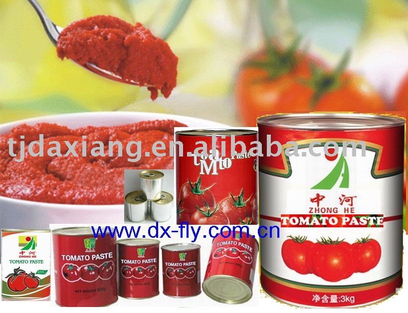 tinned tomato paste ( brix:28-30% cold breake 70g-4500g OEM)