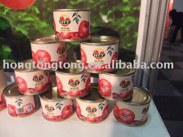 425g canned tomato paste with HACCP