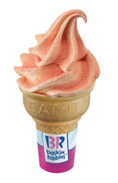 Regular Size with Berry Magic Sprinkles  Ice Cream