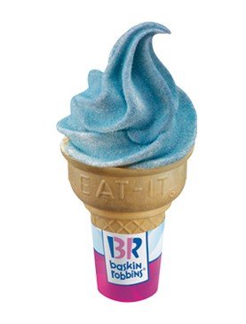 Regular Size with Grape  Magic  Sprinkles Ice  Cream 