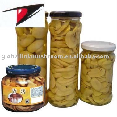 glass jar  packed   mushroom 