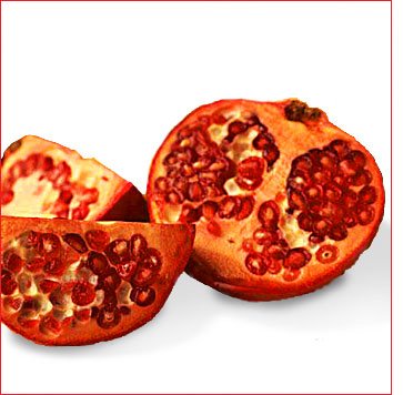 Fresh pomegranates
