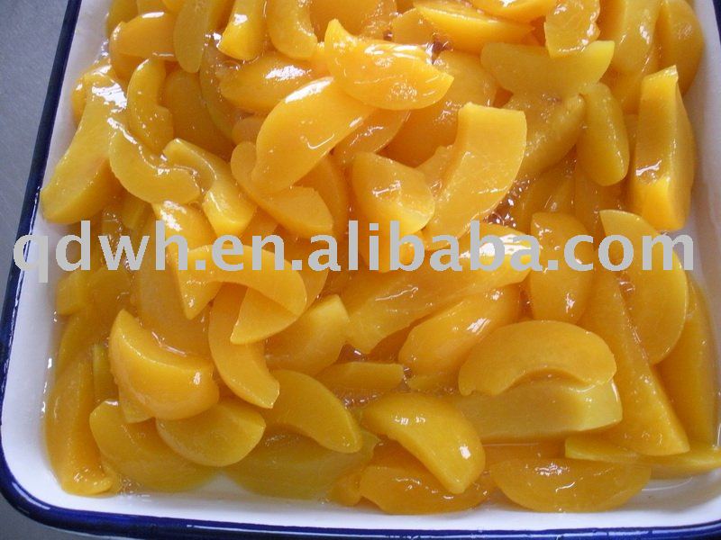 Yellow peach slice