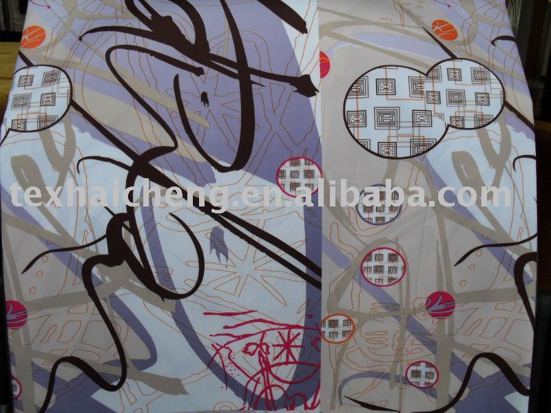 plain peach skin  fabric  printed