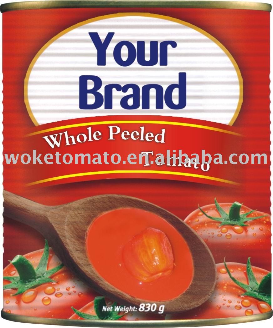 Whole peeled tomato 10-12%