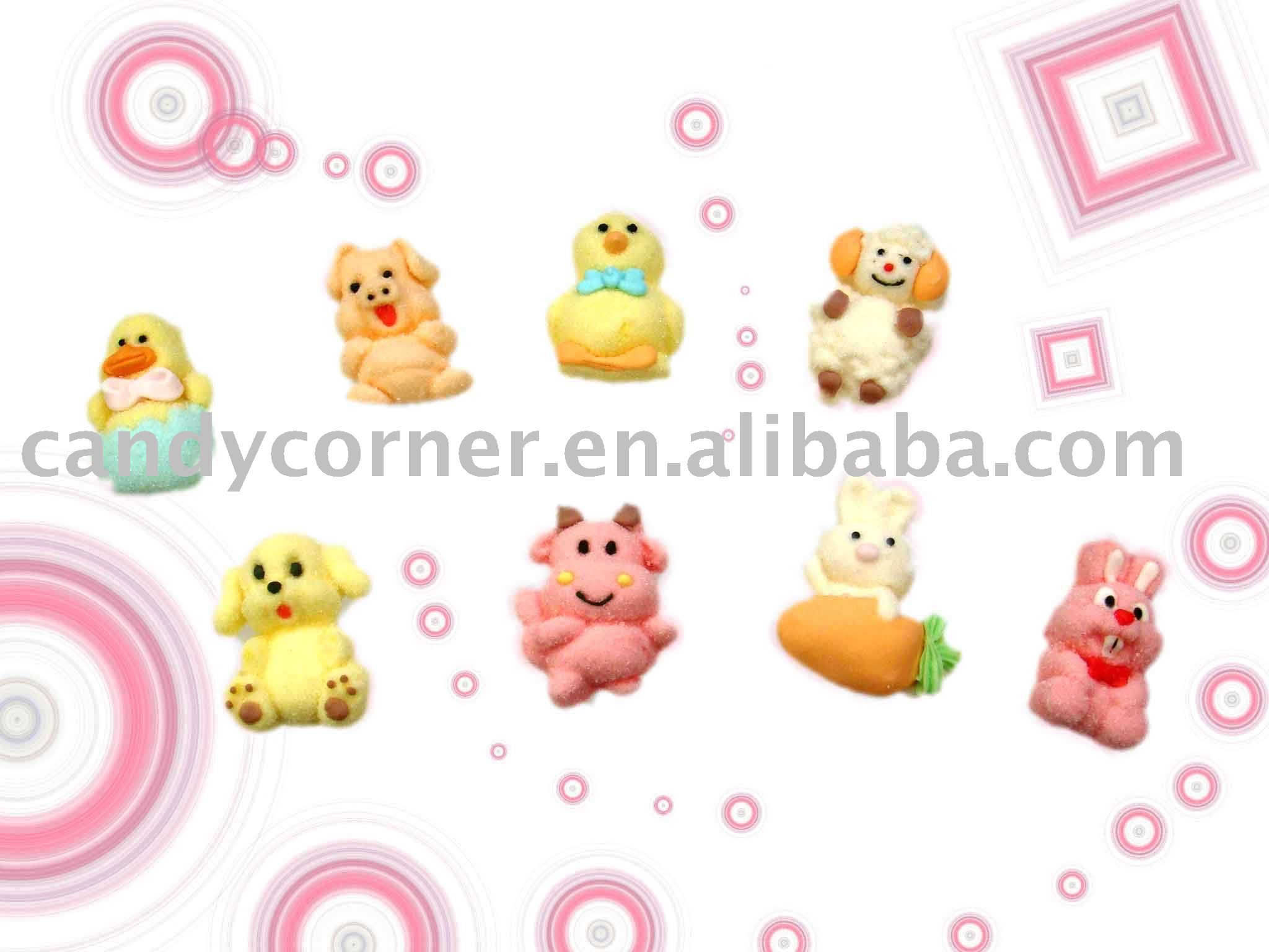 sweet animal cotton candy,China candy corner price supplier - 21food