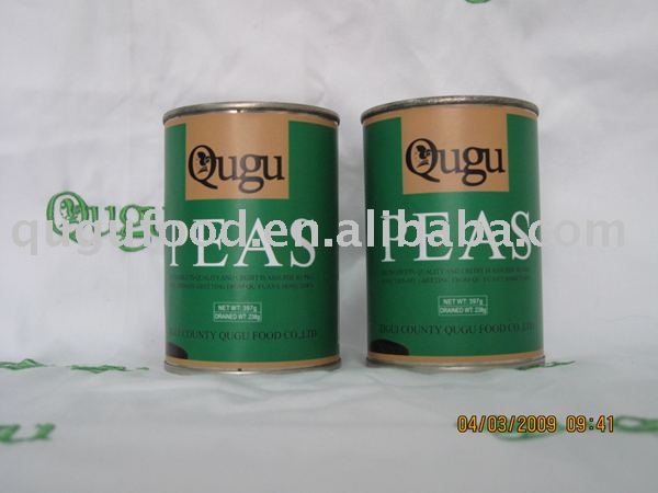 green peas in can