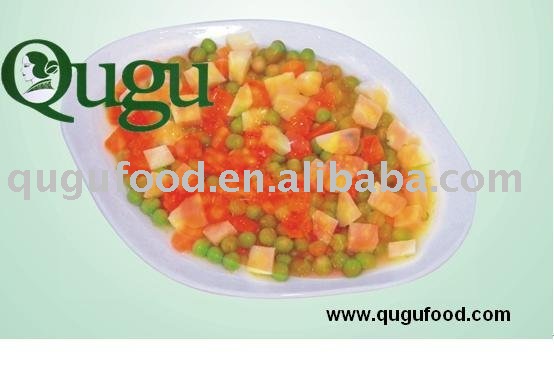 canned food mixed vegetables in tomato sauce