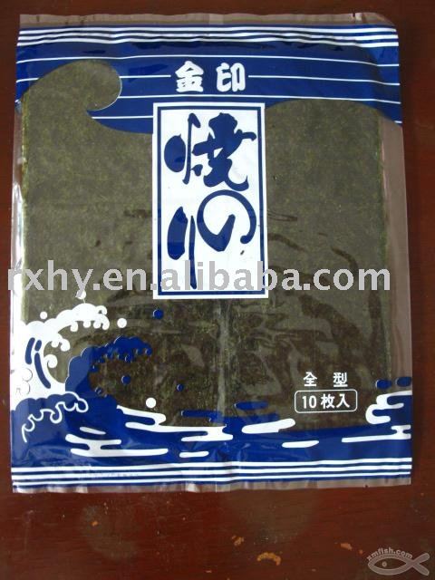 10sheets/bag high quality organic roasted seaweed for sushi,yaki nori, sushi nori