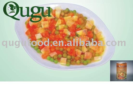 canned mixed vegetables in tomato sauce/canned food