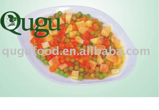 canned mixed vegetables in tomato sauce/canned vegetable