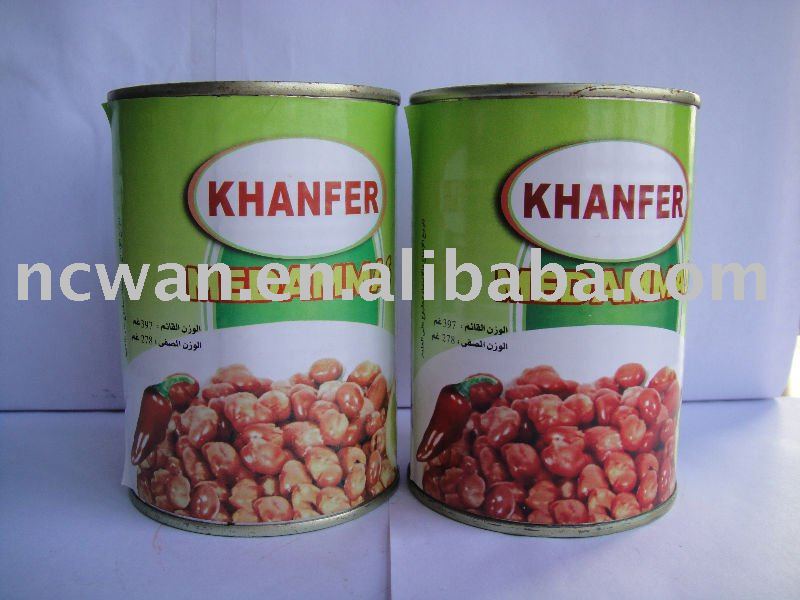 Canned Broad Beans with chilli 397g, canned food