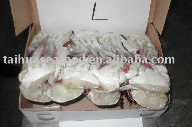 Cutting Frozen Swimming Crab