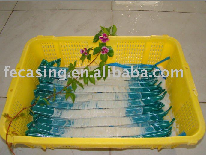 Tubed hog casing