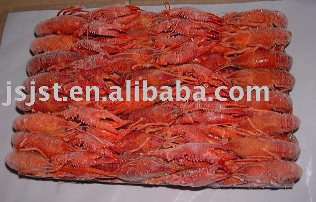 Frozen cooked whole crayfish/crawfish (unseasoned)