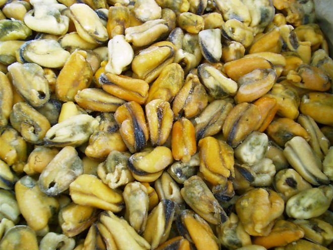 Mussel cooked meat