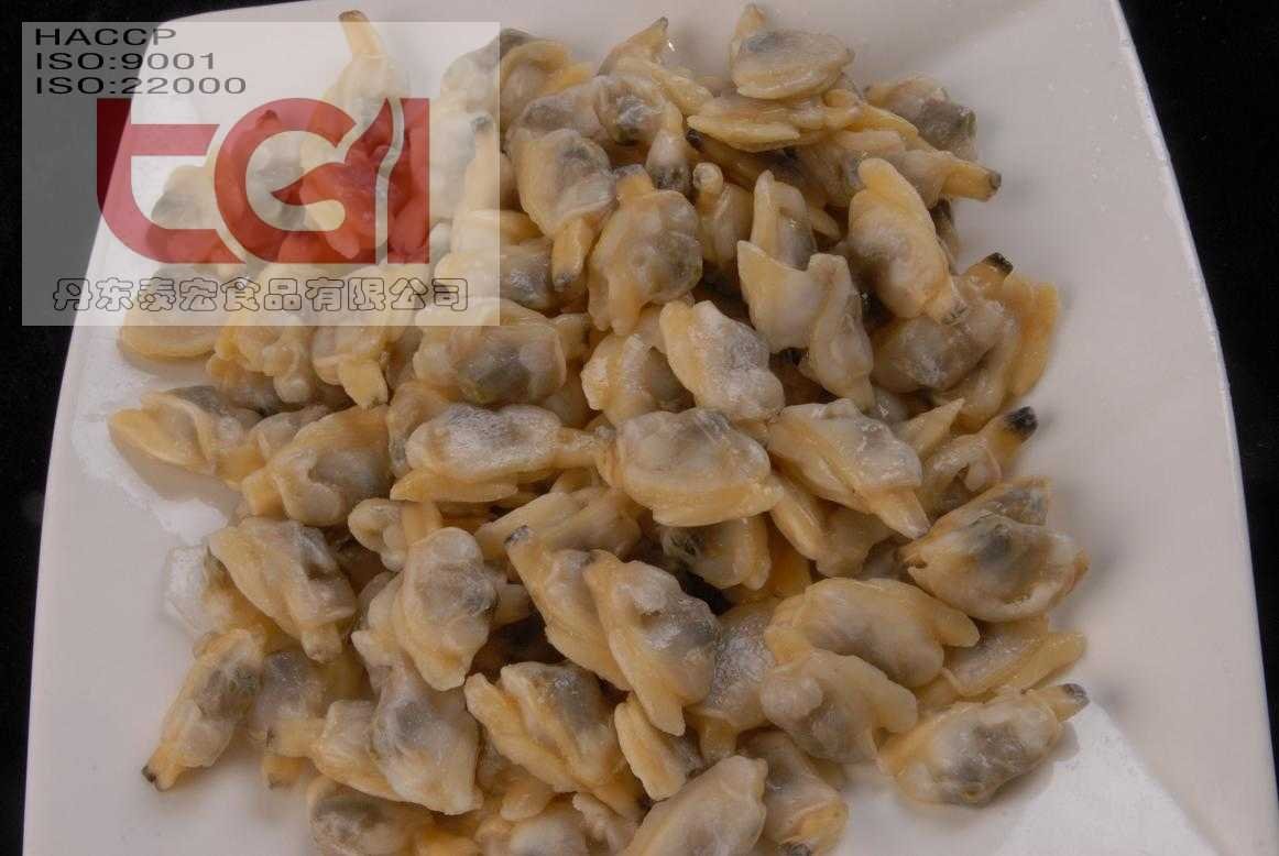 Frozen boiled clam meat