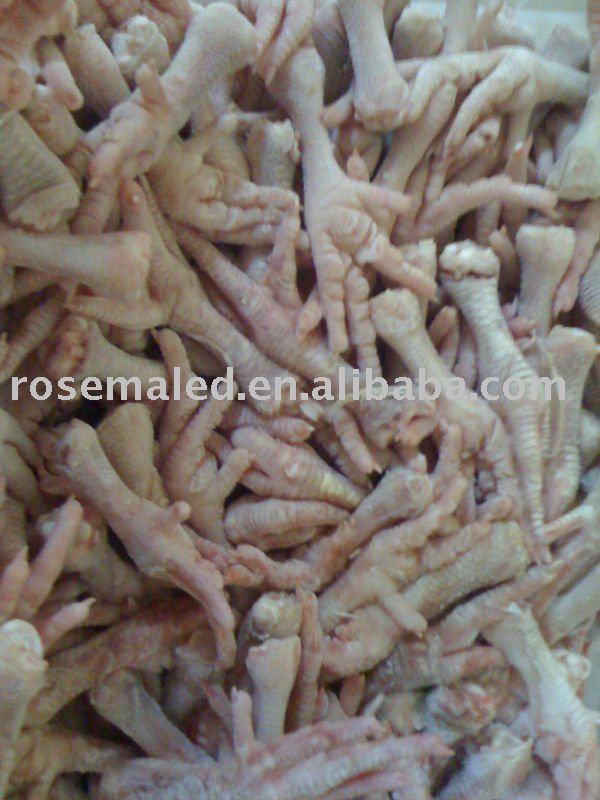 the frozen  chicken   feet  or  chicken  paw or  chicken  claw