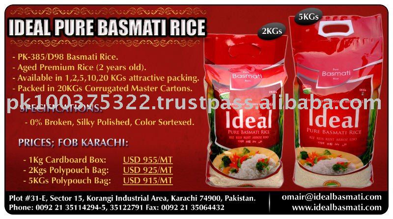 IDEAL PURE BASMATI RICE FOR  JEBEL   ALI 