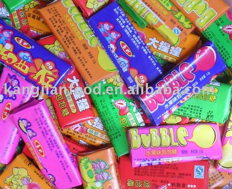 5 CM Bubble Gum with tattoo,China KANGJIAN price supplier - 21food