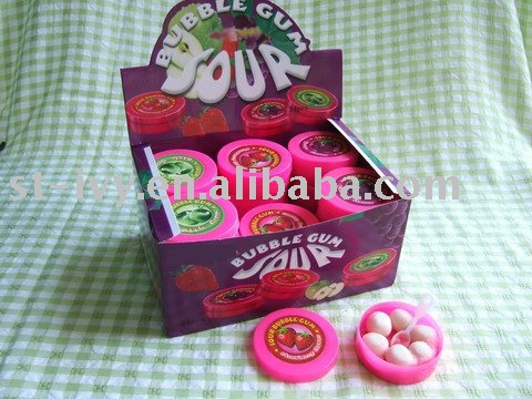 bubble gum with sour powder