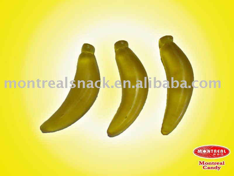 crystal banana shape candy
