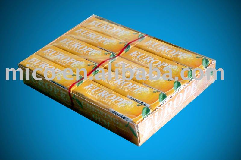 5 stick chewing gum (orange flavor)
