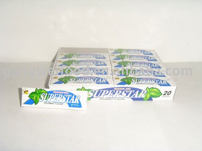 5 stick Chewing gum(spearmint)