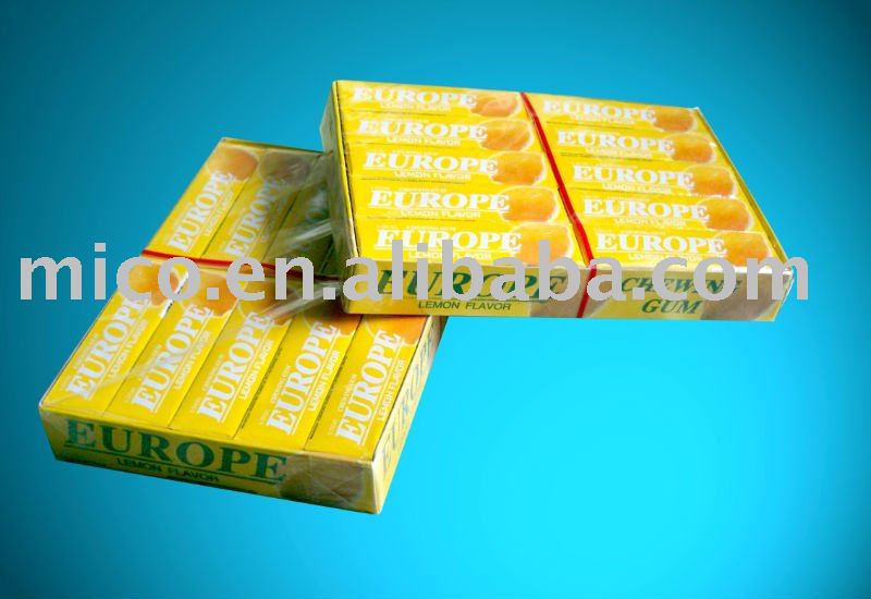 5 stick chewing gum (Lemon flavor)
